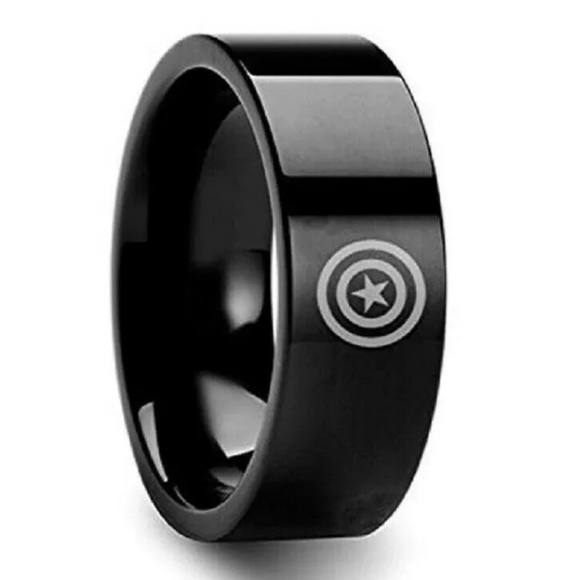 Other - Avengers Captain America Black Ring
